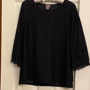 Chico's Black Lace Blouse